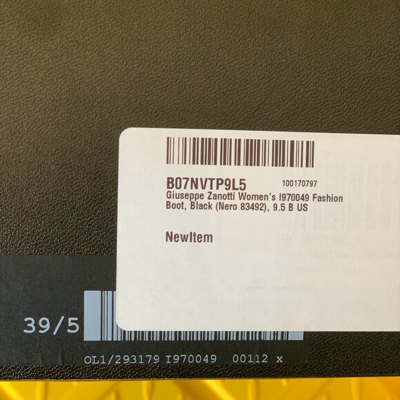 GIUSEPPE ZANOTTI Women's I970049 Mid Calf Boot, Black (Nero 83492), 9.5B US NEW - Picture 7 of 10